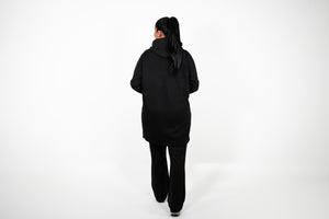 Long hoodie - Black