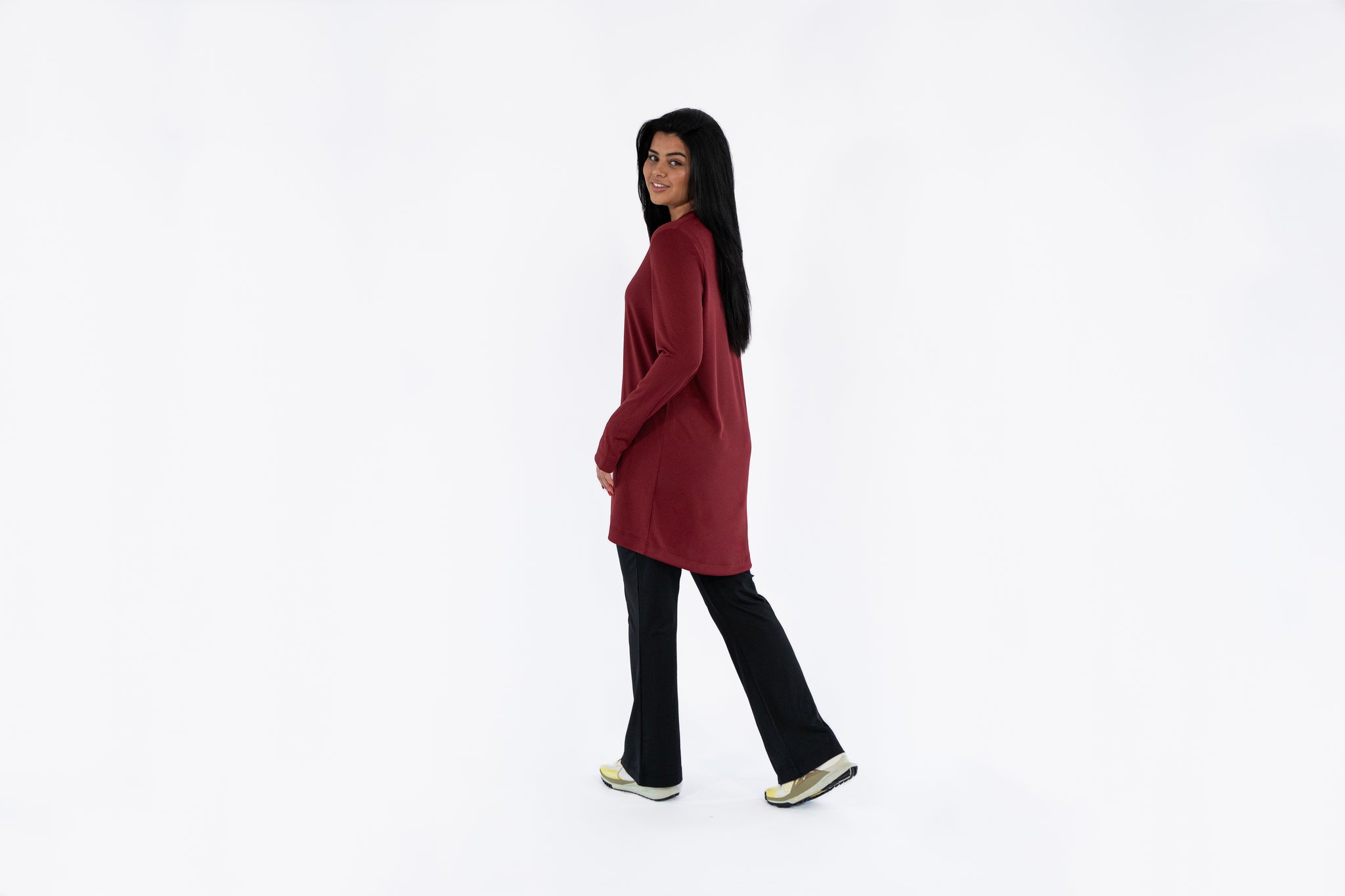 Light weight top - Burgundy