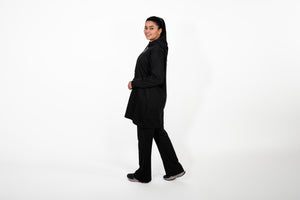 Long hoodie - Black